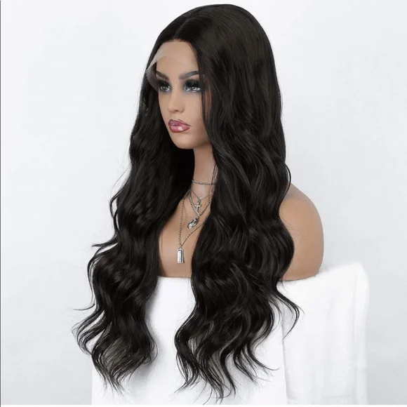 💜 ALYSSA 22” BLACK BODY WAVE Lace Front Wig💜*NWT